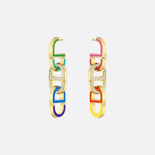  DIOR迪奥 22年秋冬 女士 耳环 Boucles doreilles Color Dior JCCD94006_0000