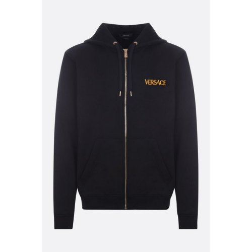  VERSACE/范思哲 男士黑色棉质卫衣 1004014-1A02893-1B000 PLFSX