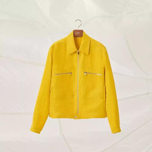  HERMES爱马仕 22年秋冬 男士 夹克 Blouson droit H252020HA2748