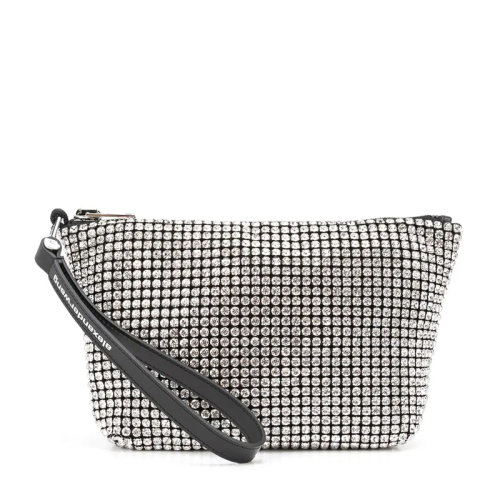 ALEXANDER WANG/亚历山大.王 女士软质水晶水钻网眼装饰手拿包