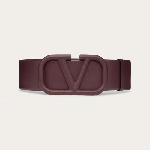  VALENTINO华伦天奴 22年秋冬 女士 腰带 CEINTURE VLOGO SIGNATURE EN VEAU BRILLANT 70 MM UW 预定商品1-3周发货