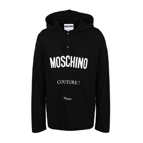 MOSCHINO/莫斯奇诺男装 男士T恤 男士长袖T恤连帽T恤A120620421