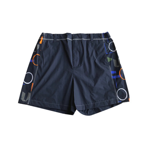 Louis Vuitton路易 深藏青沙滩休闲短裤 彩色字母侧标