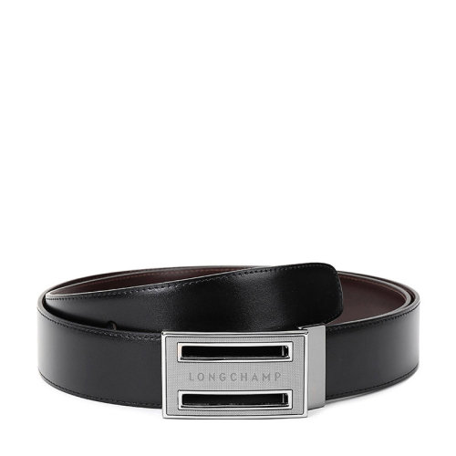 Longchamp/珑骧 男士DELTABOX系列牛皮板扣式双面皮带腰带 96022