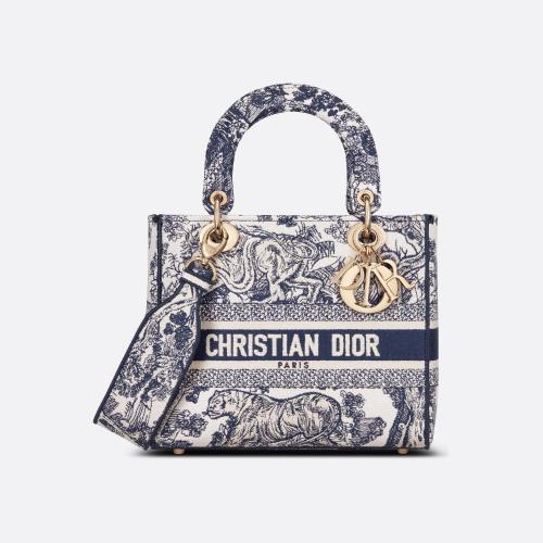  DIOR迪奥 22年秋冬 女士 单肩包 Sac Lady D-Lite Medium M0565OTDT_M808