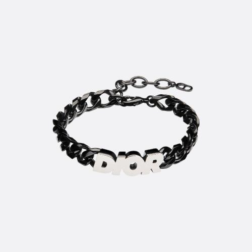  DIOR迪奥 22年秋冬 男士 手镯 “DIOR”标志链环手链 B1611HOMMT_D004