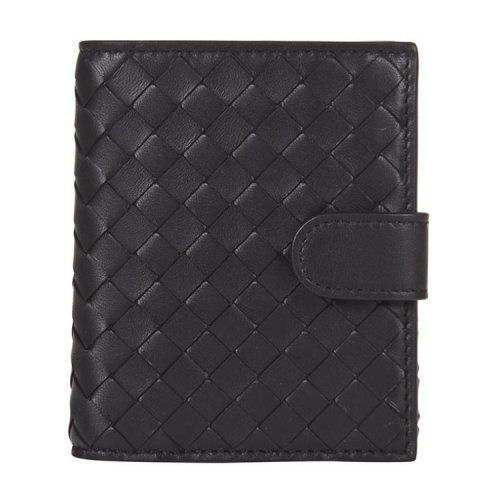 Bottega Veneta/葆蝶家 女士黑色羊皮钱包382576V001N1000
