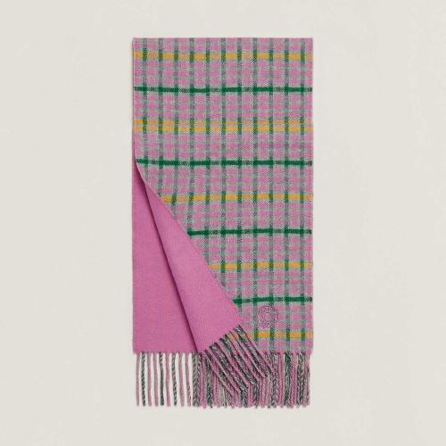  HERMES爱马仕 22年秋冬 男士 围巾 Echarpe H Ecossais Recto-Verso H393832T 08