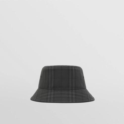  BURBERRY 22年秋冬 男士 Vintage 格纹棉质渔夫帽 80573991