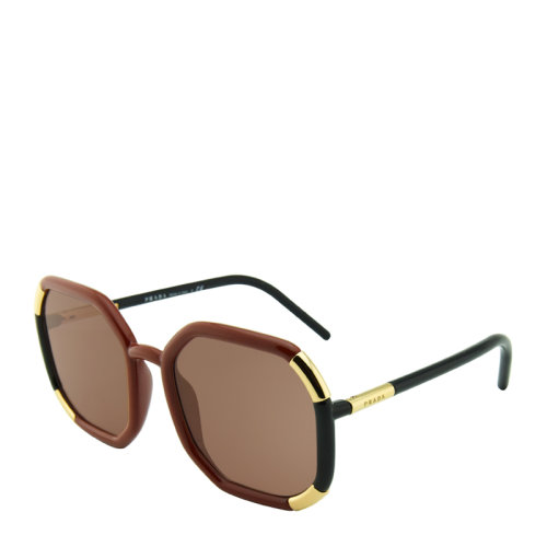 PRADA/普拉达 方圆 男女款 太阳镜 蓝色磨砂镜框 蓝色反光镜面 墨镜 眼镜 SPR20XS 58mm