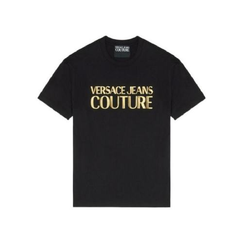  VERSACE JEANS COUTURE 男士拼色棉质短袖T恤 E72GAHT01-ECJ00T-EG89 PLFSX
