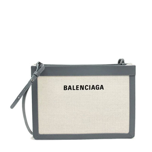 Balenciaga/巴黎世家  女包 品牌字母LOGO 女士白色织物时尚单肩包 339937AQ37N1380