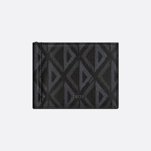  DIOR迪奥 22年秋冬 男士 钱包 Portefeuille avec pince a billets 2ESBH069DCO_H43E