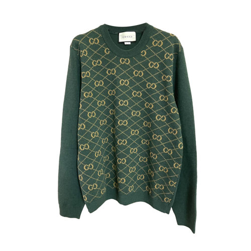 Gucci 古驰  羊毛毛衣 满logo 男女同款