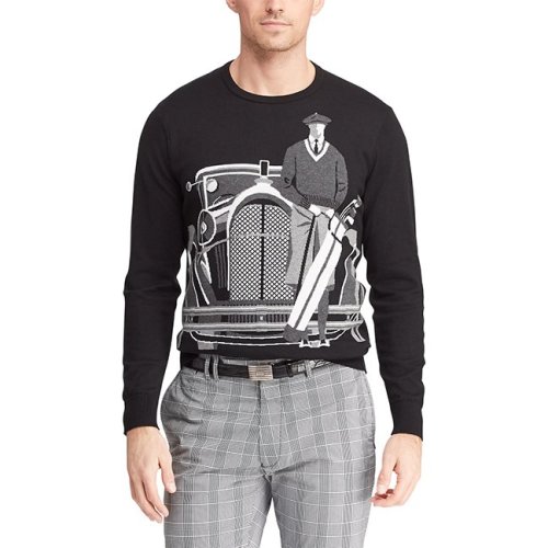 Polo Ralph Lauren/拉夫劳伦马球  Cotton-棉混纺图案时尚男式毛衣474044