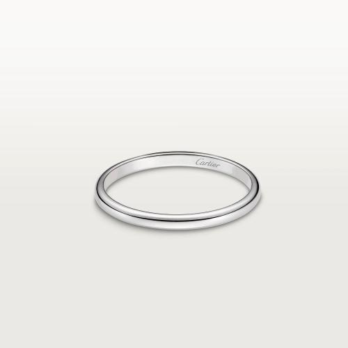 CARTIER 22年秋冬 女士 戒指 1895结婚对戒 铂金