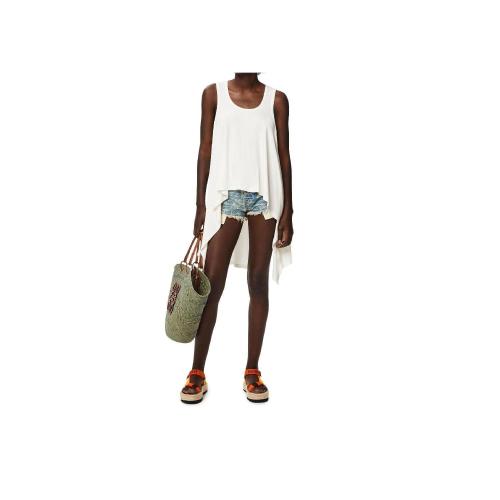  LOEWE罗意威 22年秋冬 女士 背心 Asymmetric tank top in viscose S616Y23X08-2100
