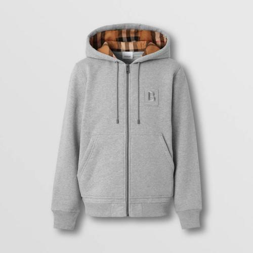  BURBERRY 22年秋冬 男士 字母图案棉质混纺连帽上衣 80618571