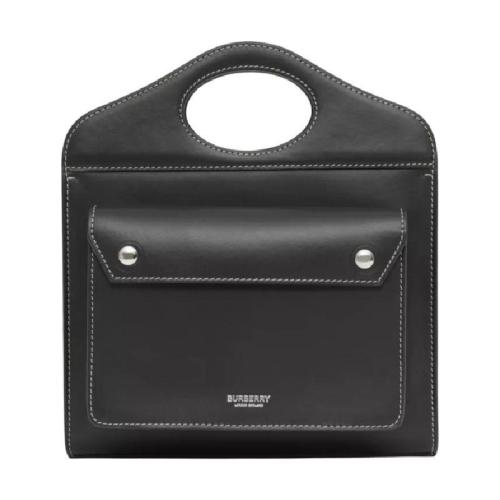  BURBERRY 22年秋冬 女士 迷你缉明线皮革口袋包 80408921 预定商品1-3周发货