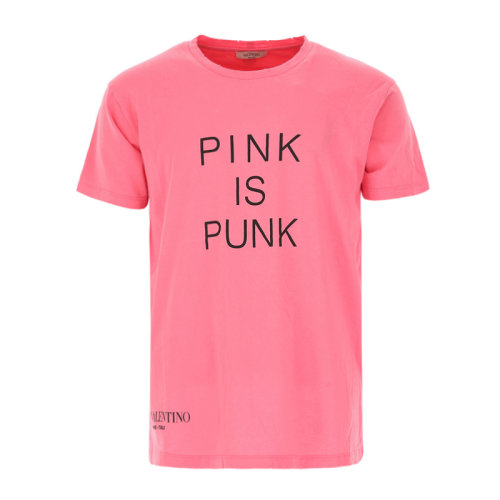 Valentino/华伦天奴 21春夏 男装 服饰 圆领棉质字母图案 男士短袖T恤