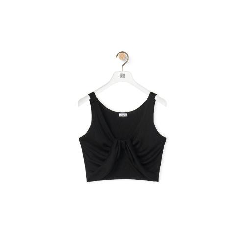  LOEWE罗意威 22年秋冬 女士 背心 Twisted bra top in cotton S359Y23X23-1100