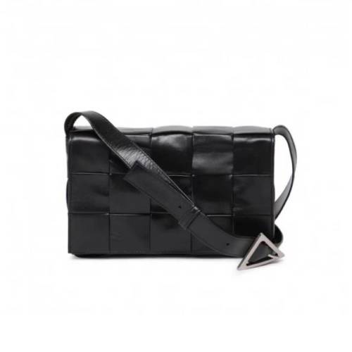 Bottega Veneta/葆蝶家 CASSETTE手袋Intreccio编织皮革斜挎包 牛皮革667298VCQ718803