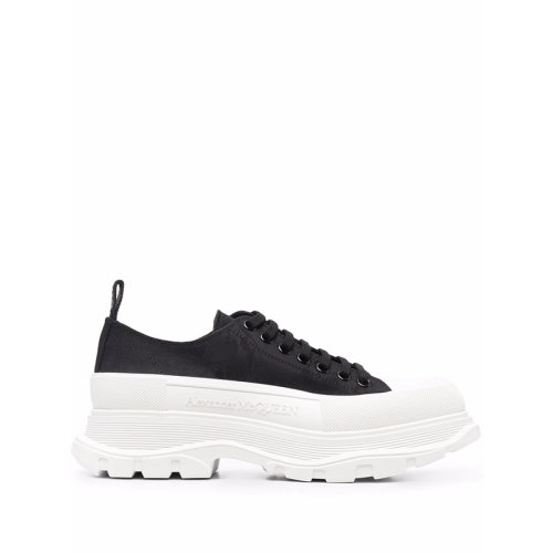 Alexander McQueen/亚历山大麦昆  男鞋男士黑色织物低帮时尚简约休闲运动鞋   662680W4QK11320  GMH0012BC