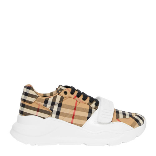 BURBERRY/博柏利 女士Vintage 格纹棉质运动鞋休闲鞋跑步鞋老爹鞋厚底女鞋 8020281