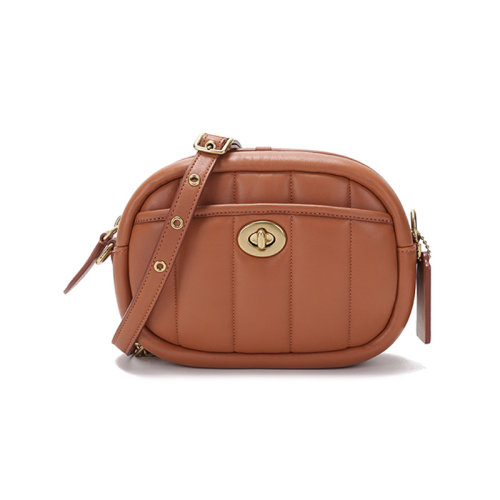 COACH/蔻驰  女士小号纳帕皮绗缝相机包单肩斜挎包 C4814