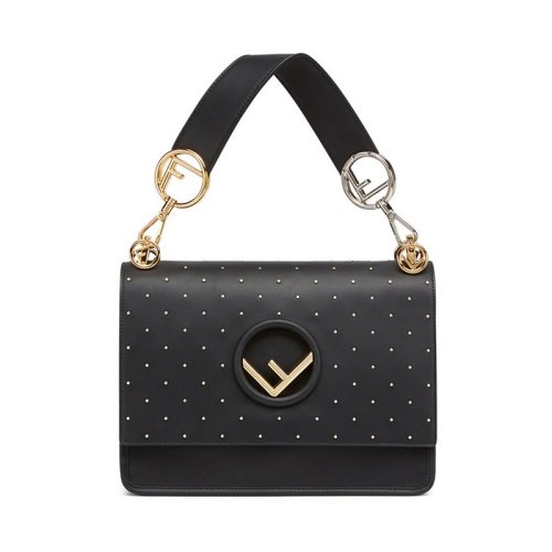  FENDI/芬迪 女士黑色小牛皮单肩包 8BT284 A5P5 F0KUR PLSX