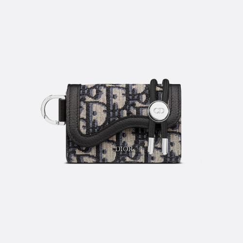  DIOR迪奥 22年秋冬 男士 卡包 马鞍卡夹 2ADBC295YKY_H27E