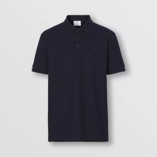  BURBERRY 22年秋冬 男士 专属标识装饰珠地网眼布棉质 Polo 衫 80431241