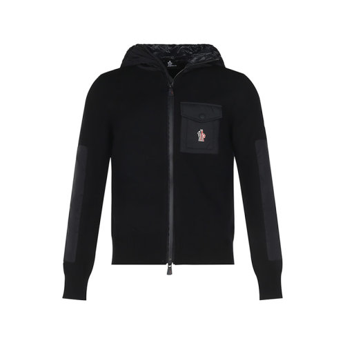 Moncler/蒙克莱 男士GRENOBLE系列-Apres-Ski系列羊毛/聚酰胺连帽夹克外套 9B00012 A9462