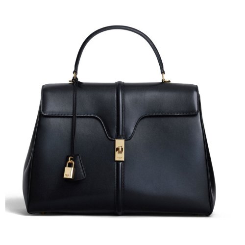 CELINE/赛琳  经典款 女士缎面小牛皮手提包（2色可选）187573BEY.38NO