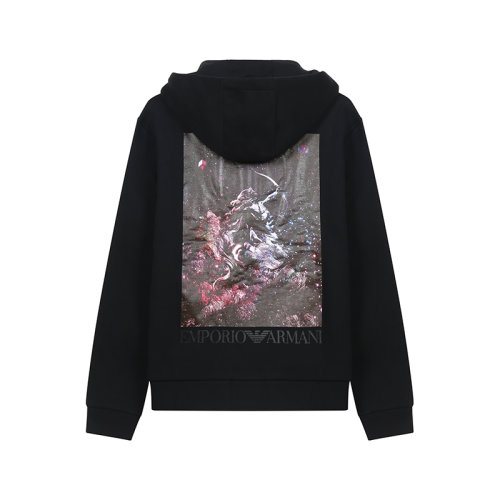 Emporio Armani/安普里奥阿玛尼 男卫衣男士棉质加绒款连帽拉链上衣外套 6K1B8P 1JM3Z