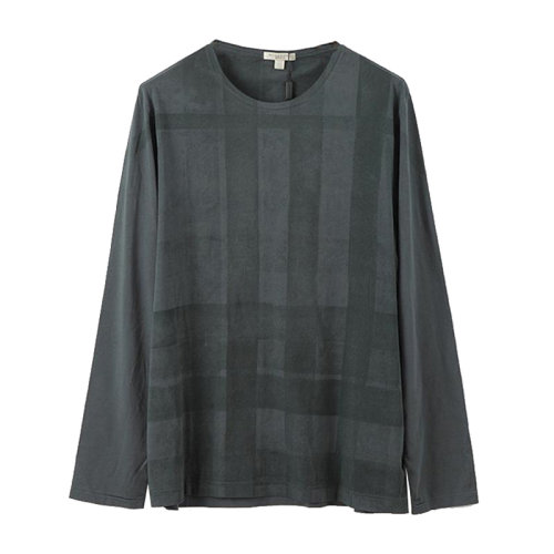 BURBERRY/博柏利 男装 服饰 黑灰色拼接圆领套头衫 男士长袖T恤 3942209