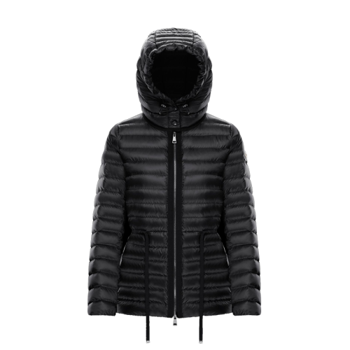 Moncler/蒙克莱 RAIE系列 女士黑色轻质尼龙短款派克大衣羽绒服H10931A1030053048999