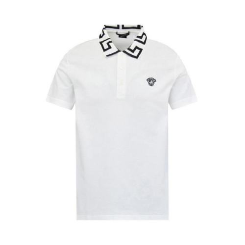  VERSACE/范思哲 男士白色棉质短袖polo衫 A89492-A231240 A2048 PLFSX