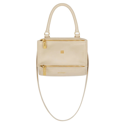 Givenchy/纪梵希 22新款 女士自然米色粒面皮革拉链开合金属标志拆卸皮革肩带金色饰面手提肩背包BB50J3B1KR-257