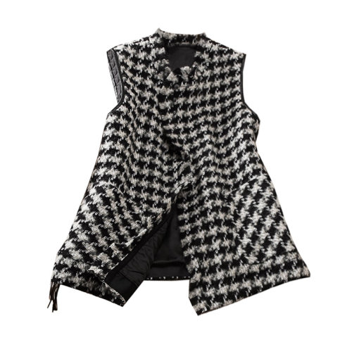 GeleiStory/GeleiStory羊毛呢千鸟格马甲女小香风冬季穿搭女温柔风女装＞女士外套＞女士马甲