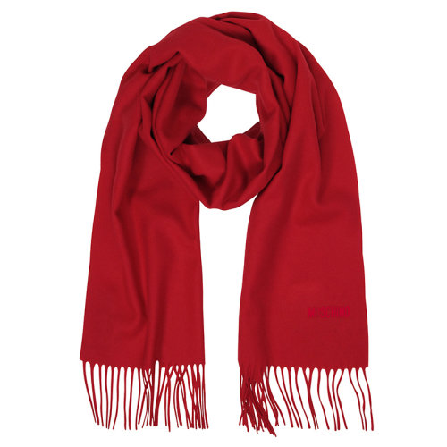 MOSCHINO/莫斯奇诺 男女同款 红色羊毛时尚围巾/披肩围巾 50092M516507