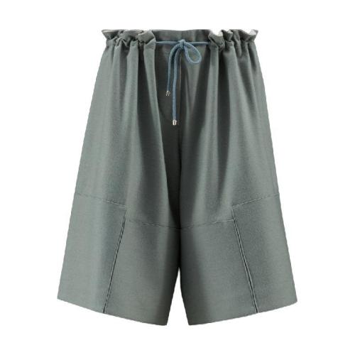  MONCLER蒙可蒙克莱 22年秋冬 女士 短裤 Wool Felt Shorts H20948H00001899R781D