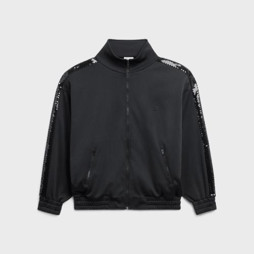  CELINE赛琳思琳 22年秋冬 女士 夹克 双面刺绣平纹针织拉链卫衣 2Y711121O.38NO