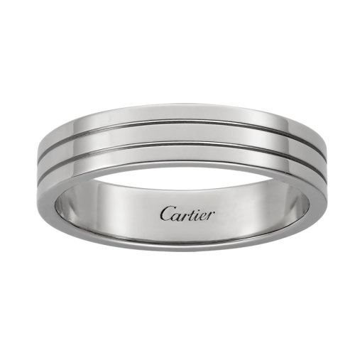 CARTIER/卡地亚 TRINITY系列 18K金白金经典简约结婚求婚订婚对戒戒指  B4222500