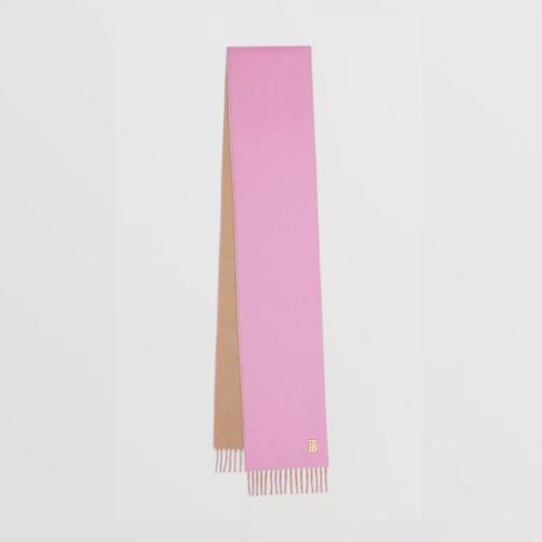  BURBERRY 22年秋冬 女士 双面两用专属标识羊绒围巾 80600971