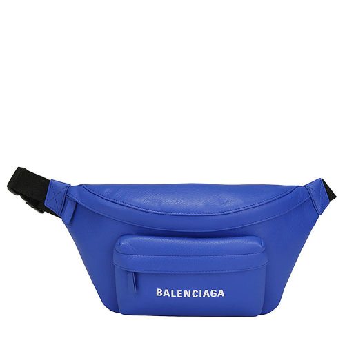 Balenciaga/巴黎世家 21年春夏 单肩包 男性 半圆包 LOGO 蓝色 腰包 552375DLQ4N 4265