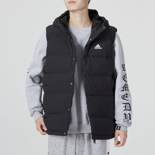 Adidas/阿迪达斯 22年秋冬 男款 运动 休闲 舒适 保暖 羽绒 马甲 HG6277