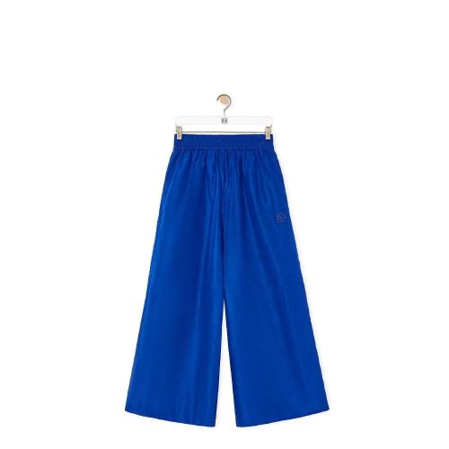  LOEWE罗意威 22年秋冬 女士 休闲裤 Cropped tracksuit trousers in silk S540Y04XAY-5080