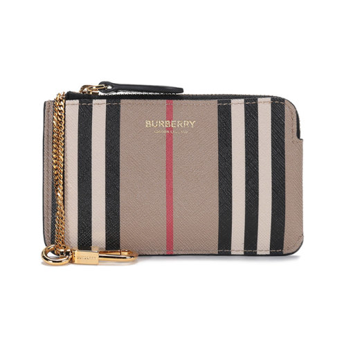 BURBERRY/博柏利  女款环保帆布钥匙包卡包零钱包 80296161