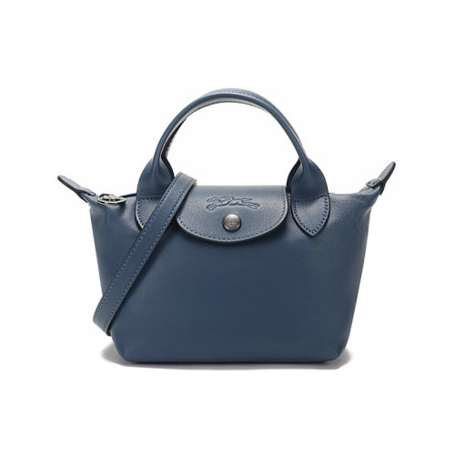 Longchamp/珑骧 女士LEPLIAGECUIR系列羊皮革迷你款手提单肩斜挎包饺子包 1500 757